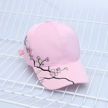 Load image into Gallery viewer, Summer Hats Symmetrical Flower Embroidery Built-in insulation Knitted Hats Femme Baseball Cap Adjustable