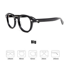 Load image into Gallery viewer, Glasses Men Johnny Depp Eyeglasses Transparent Lens Brand design
