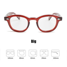 Load image into Gallery viewer, Glasses Men Johnny Depp Eyeglasses Transparent Lens Brand design
