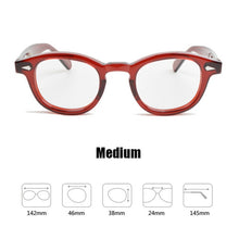 Load image into Gallery viewer, Glasses Men Johnny Depp Eyeglasses Transparent Lens Brand design