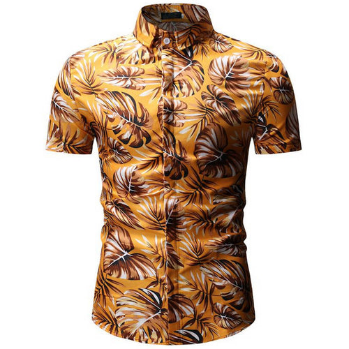 Mens Summer Beach Hawaiian Shirt 2019 Brand Short Sleeve Plus Floral Shirts Men Casual Holiday Vacation Clothing Camisa