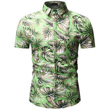 Load image into Gallery viewer, Mens Summer Beach Hawaiian Shirt 2019 Brand Short Sleeve Plus Floral Shirts Men Casual Holiday Vacation Clothing Camisa