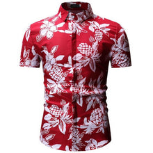 Load image into Gallery viewer, Mens Summer Beach Hawaiian Shirt 2019 Brand Short Sleeve Plus Floral Shirts Men Casual Holiday Vacation Clothing Camisa