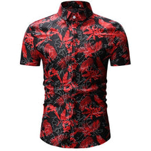 Load image into Gallery viewer, Mens Summer Beach Hawaiian Shirt 2019 Brand Short Sleeve Plus Floral Shirts Men Casual Holiday Vacation Clothing Camisa