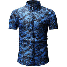 Load image into Gallery viewer, Mens Summer Beach Hawaiian Shirt 2019 Brand Short Sleeve Plus Floral Shirts Men Casual Holiday Vacation Clothing Camisa