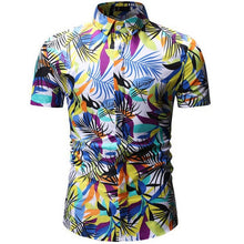 Load image into Gallery viewer, Mens Summer Beach Hawaiian Shirt 2019 Brand Short Sleeve Plus Floral Shirts Men Casual Holiday Vacation Clothing Camisa