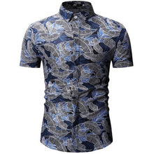Load image into Gallery viewer, Mens Summer Beach Hawaiian Shirt 2019 Brand Short Sleeve Plus Floral Shirts Men Casual Holiday Vacation Clothing Camisa