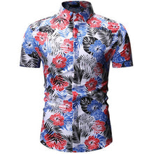Load image into Gallery viewer, Mens Summer Beach Hawaiian Shirt 2019 Brand Short Sleeve Plus Floral Shirts Men Casual Holiday Vacation Clothing Camisa
