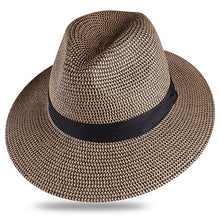 Load image into Gallery viewer, FURTALK Panama Hat Summer Sun Hats for Women Man Beach Straw Hat for Men UV Protection Cap chapeau femme 2019